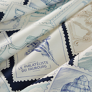 カレ 90 《フォーブルの切手愛好家》 - ブルー | Hermès